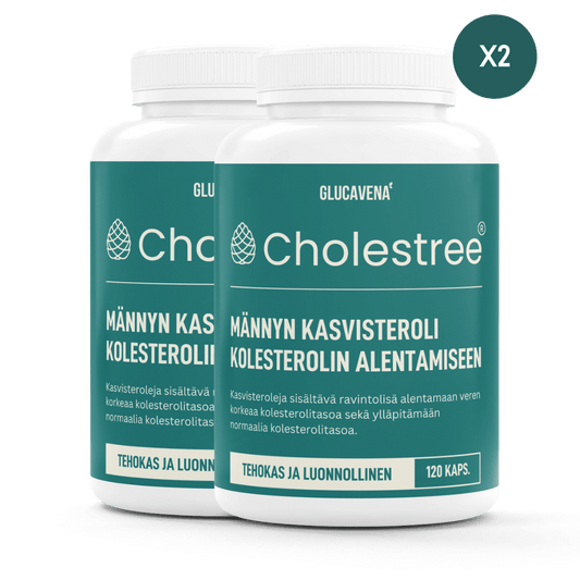 Cholestree, tuplapakkaus, kasvisteroli-kapselit kolesterolin alentamiseen